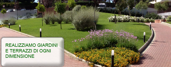 REALIZZAZIONE GIARDINI E TERRAZZI DI OGNI DIMENSIONE